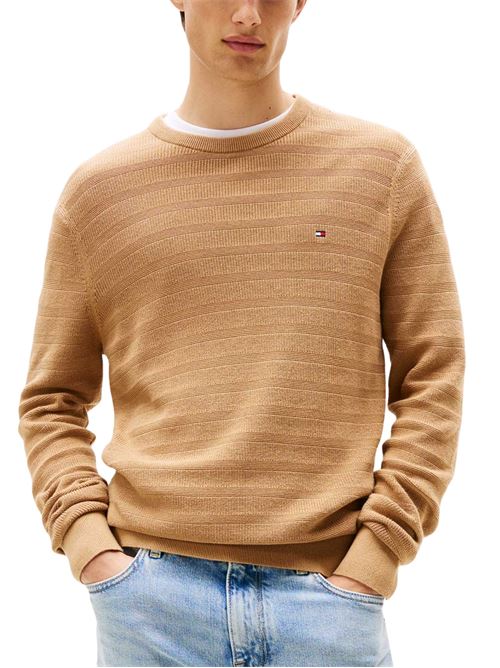 Maglioncino in cotone a righe Tommy Hilfiger | MW0MW39535RBC